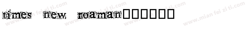 times new roaman字体转换